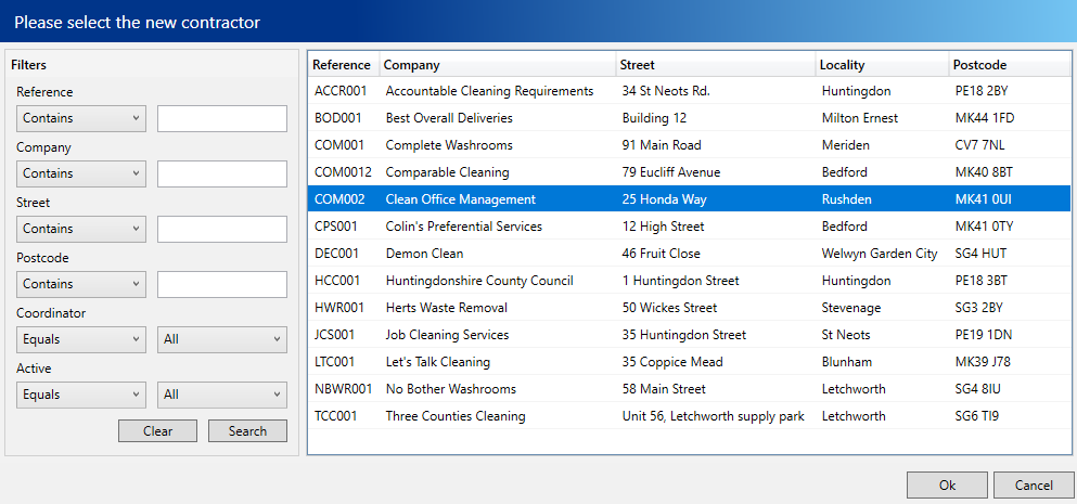 Customer agreement transfer